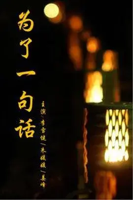 为了一句话 海报